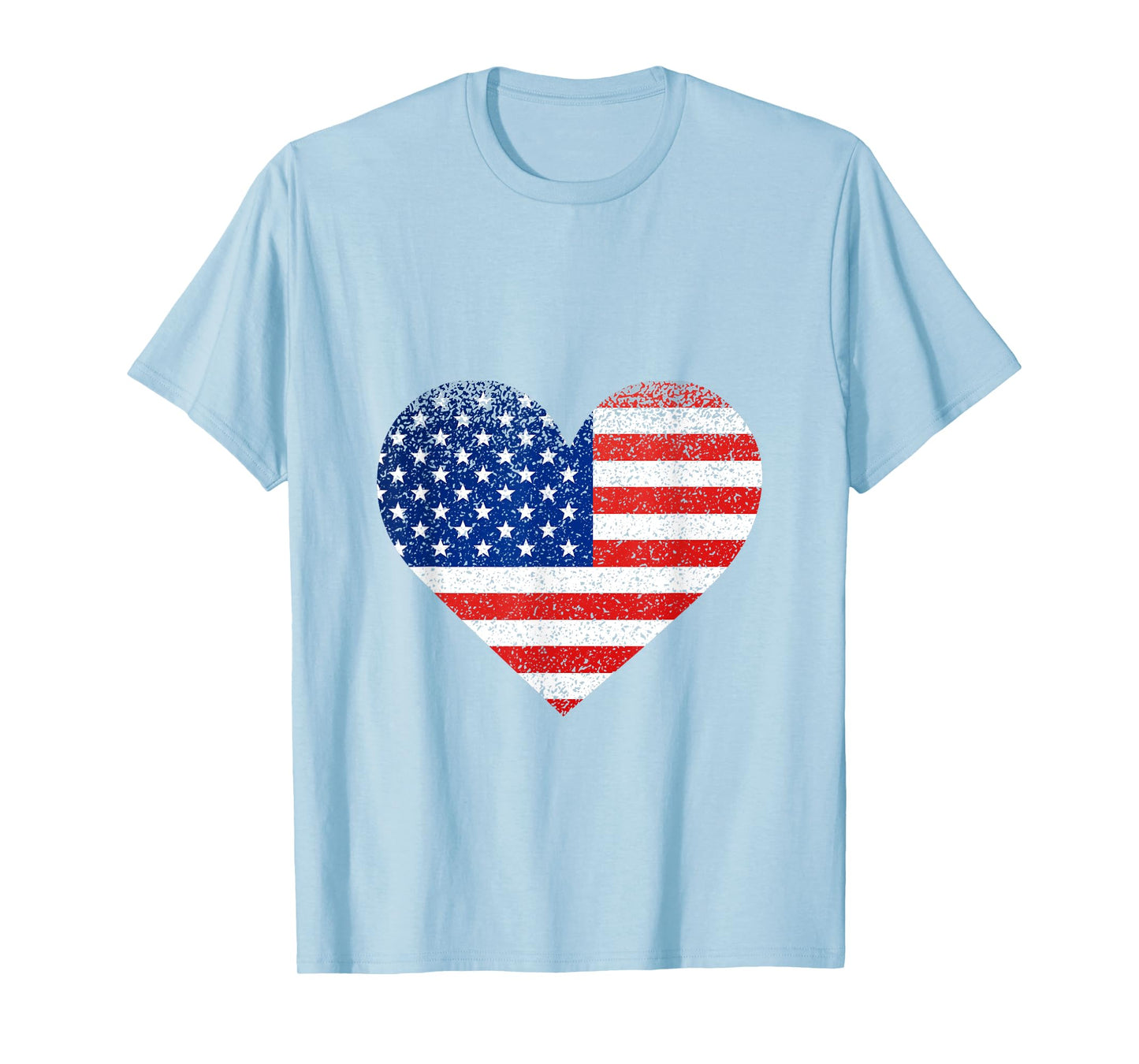 American Flag Heart 4th Of July Fourth 4th of July American T-Shirt for Women Kids Men