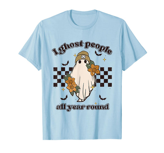 I Ghost People Year Round Cool Ghost Halloween Funny Costume T-Shirt