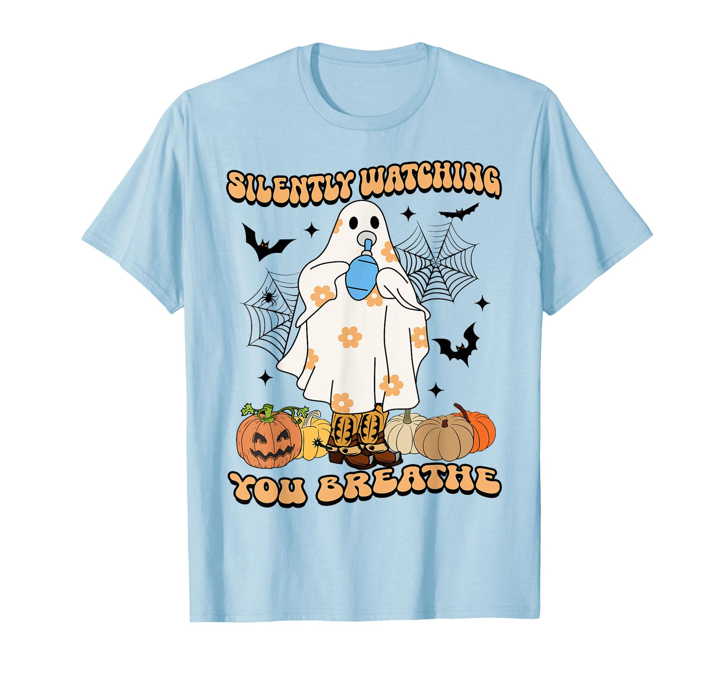 Respiratory Therapist Ghost, Silently Watching You Breathe T-Shirt