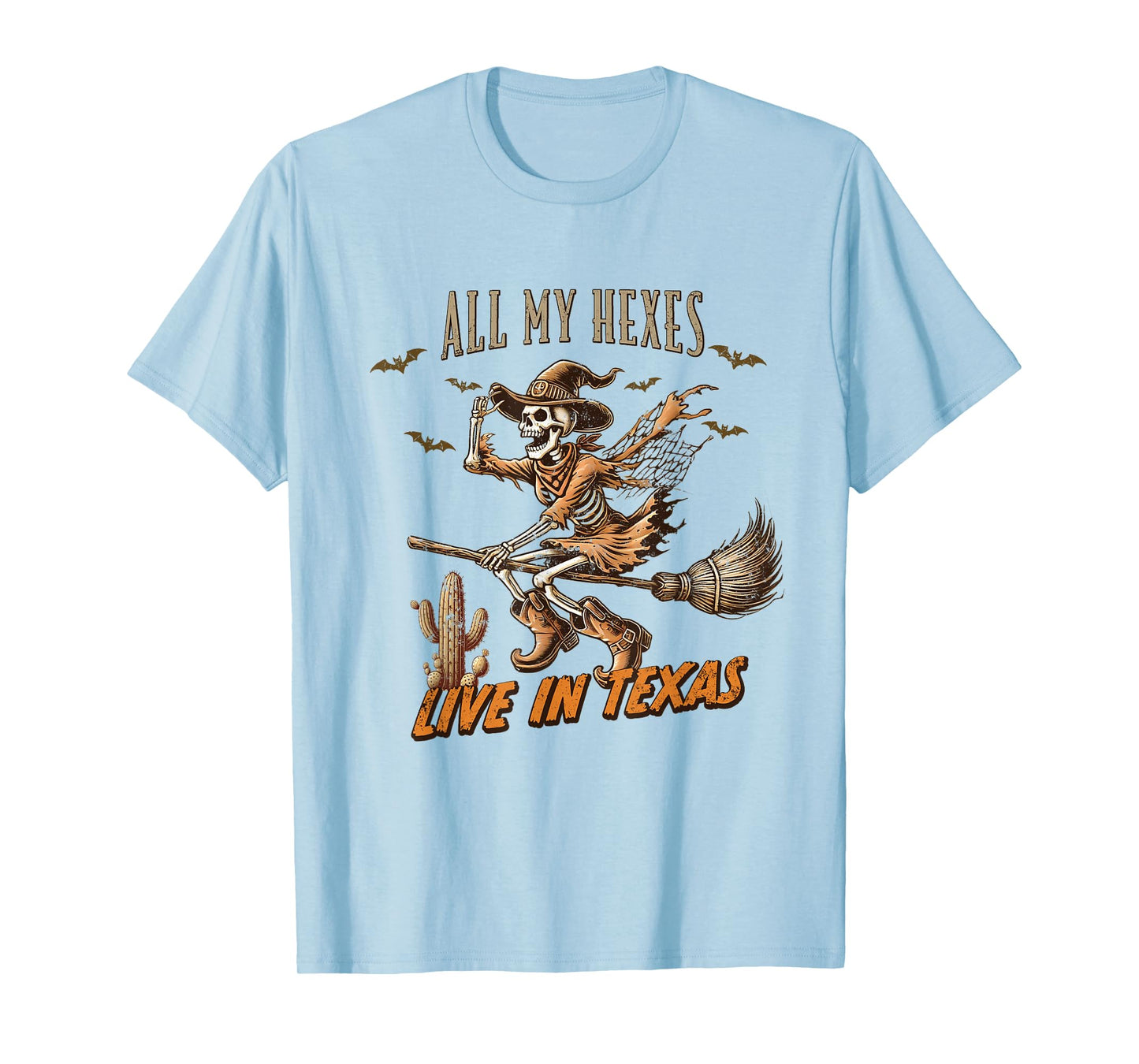 Funny Halloween All My Hexes Live In Texas T-Shirt