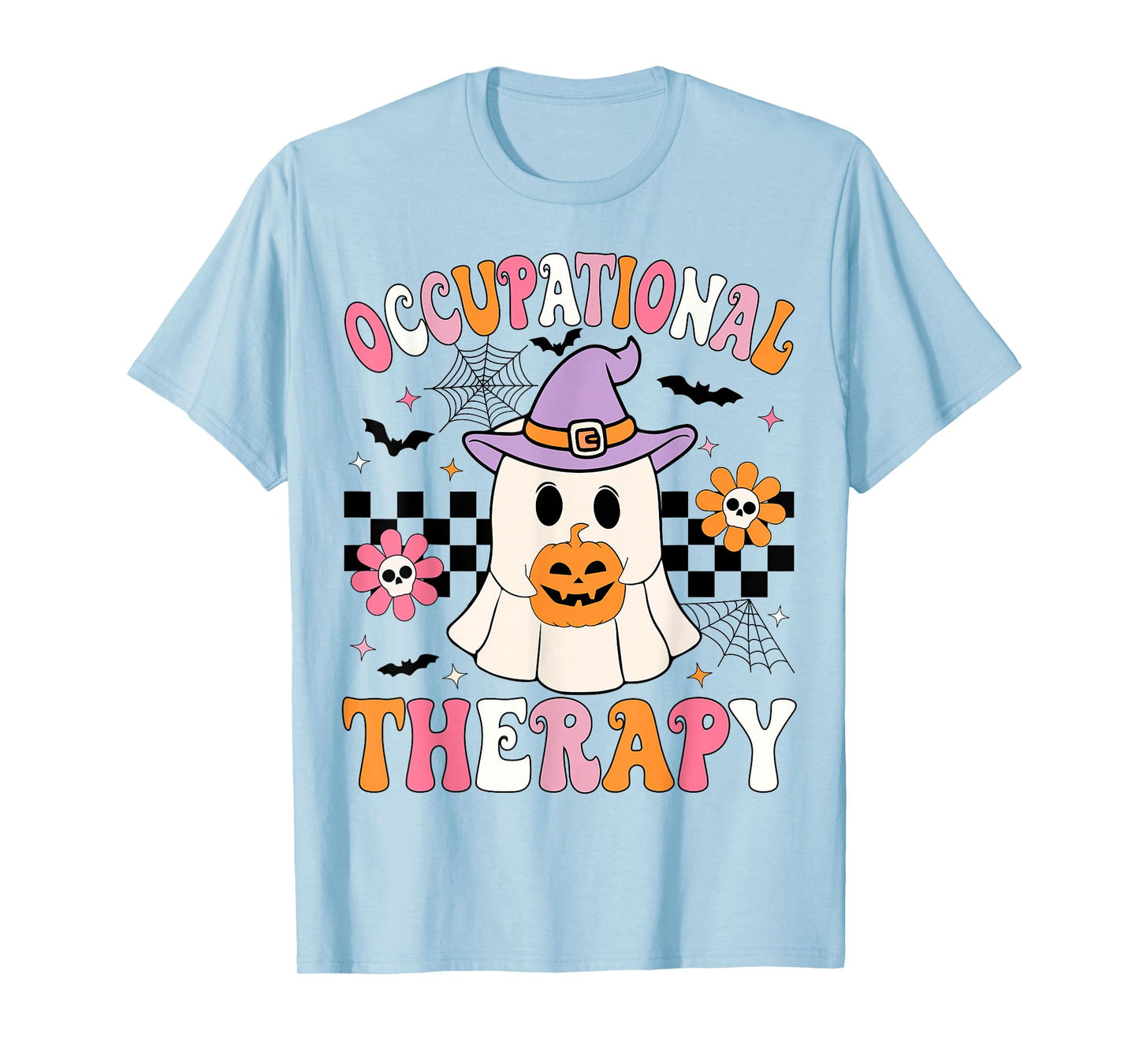 Groovy OT Halloween Occupational Therapy Halloween OT Ghost T-Shirt