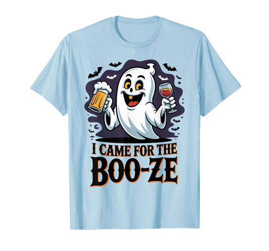 Spooky Booze Party Humor Costume Funny Halloween Ghost T-Shirt