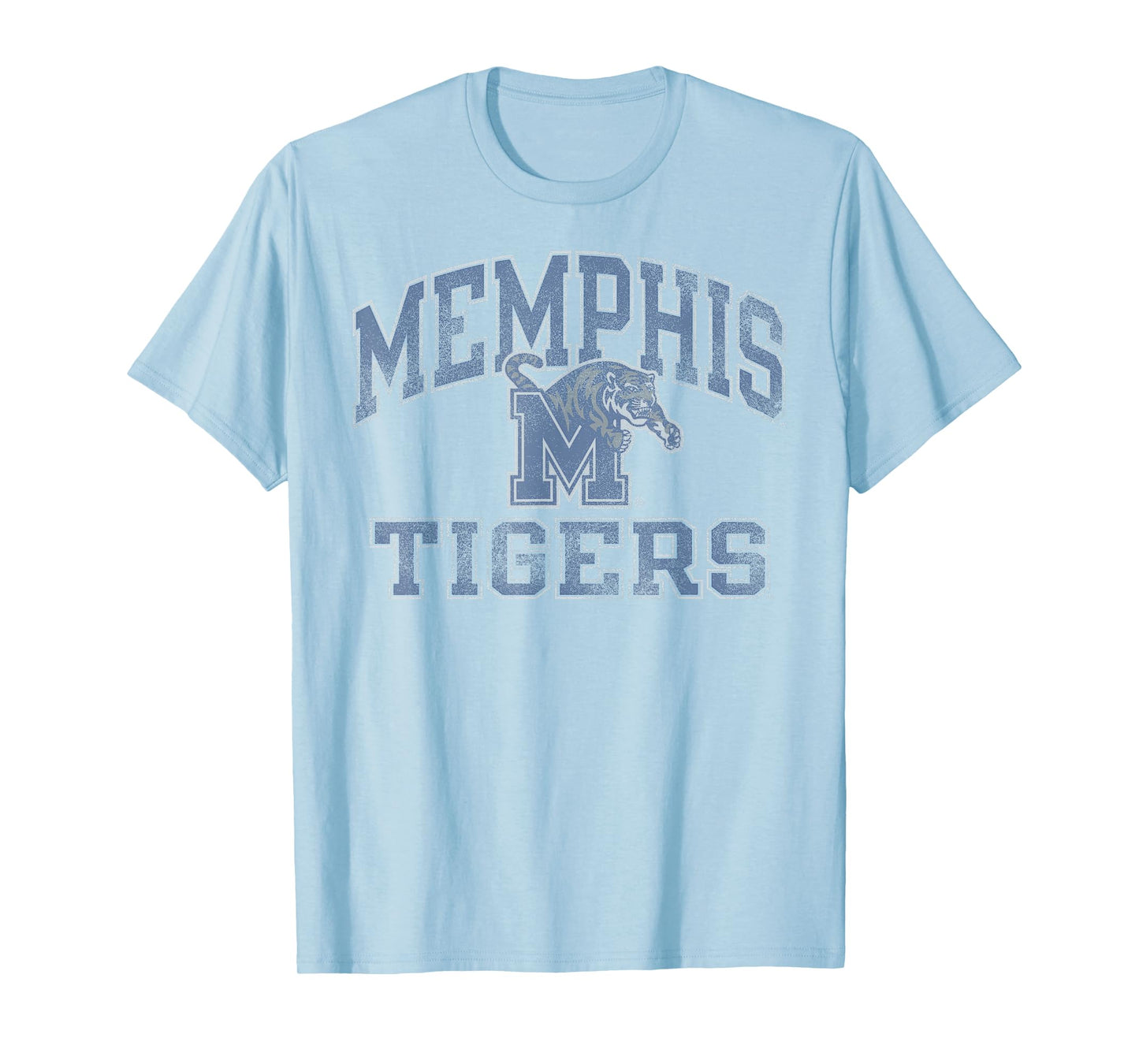 Memphis Tigers Vintage Worn Gray Officially Licensed T-Shirt