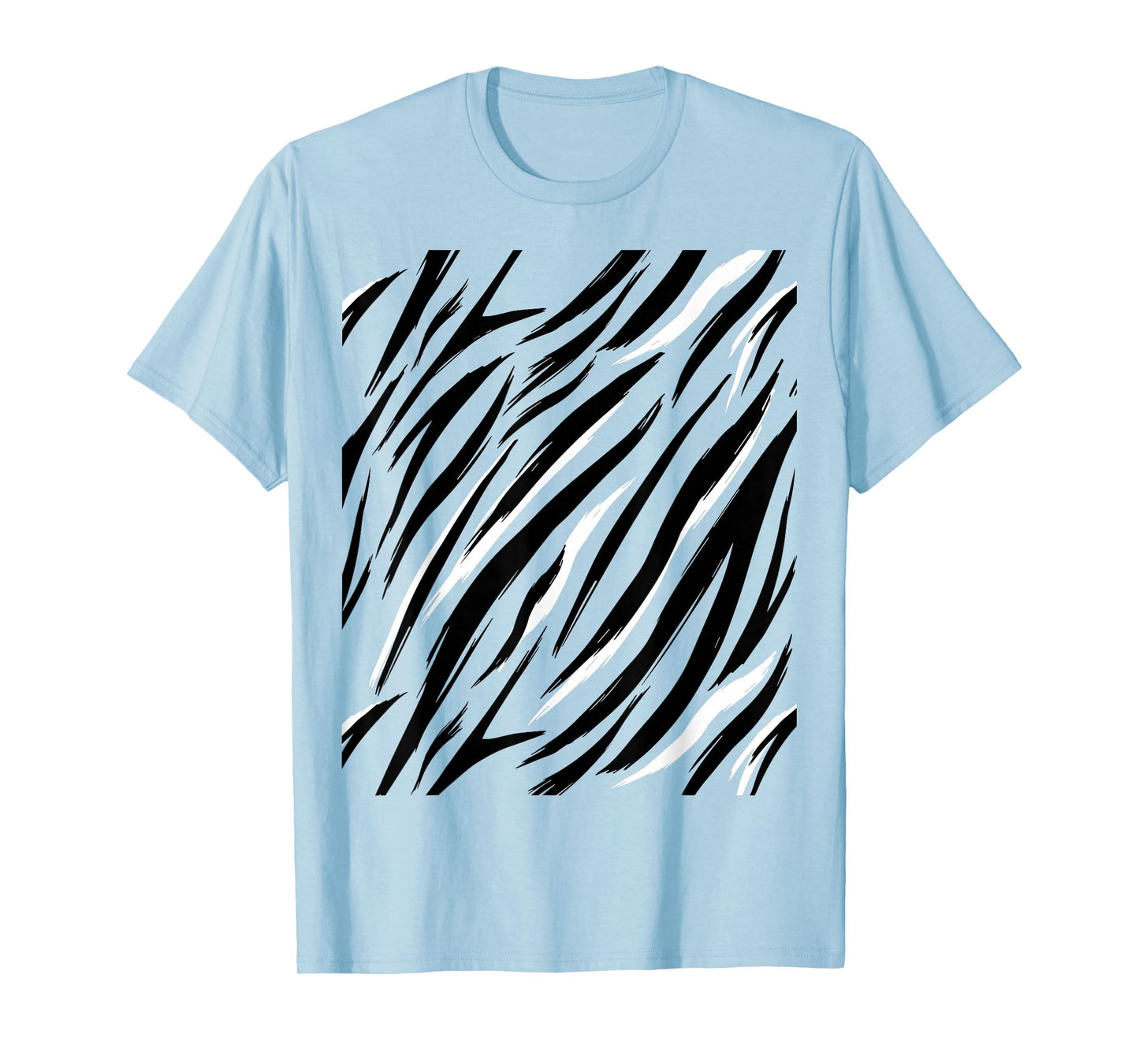 Tiger Print Stripes Animal Cute Easy Halloween Costume T-Shirt