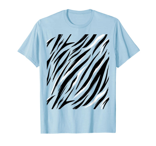 Tiger Print Stripes Animal Cute Easy Halloween Costume T-Shirt