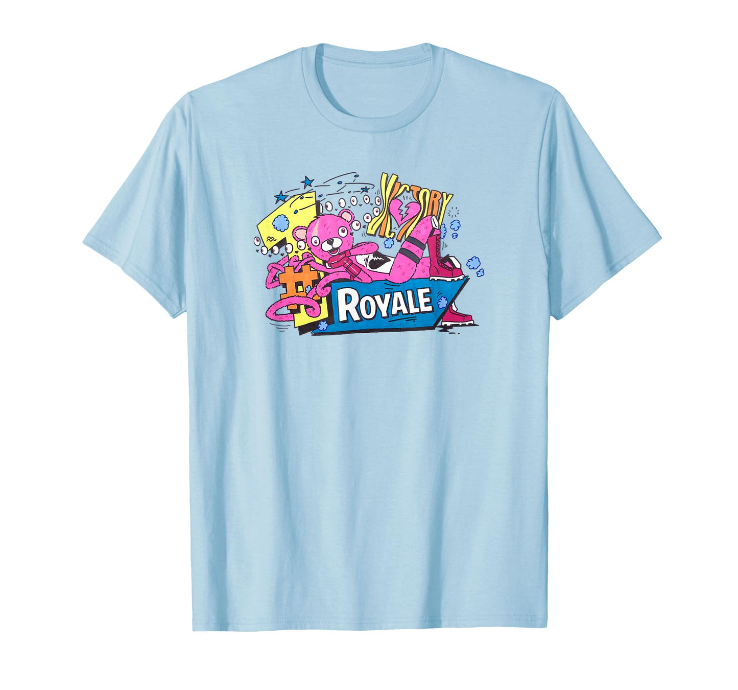 Fortnite CTL Victory Royale Color Pop Retro Logo T-Shirt