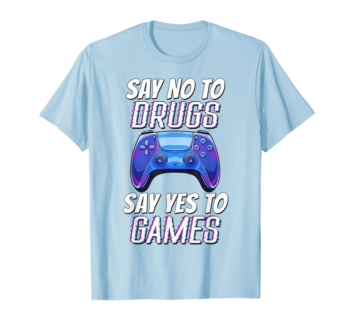 Kids Red Ribbon Week Awareness Say no to Say Yes to Games T-Shirt