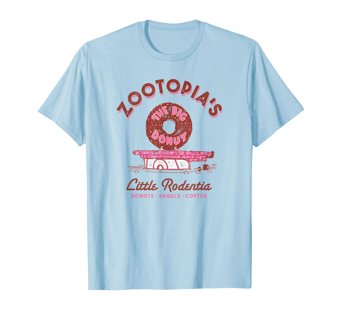 Disney Zootopia The Big Donut Coffee Shop T-Shirt