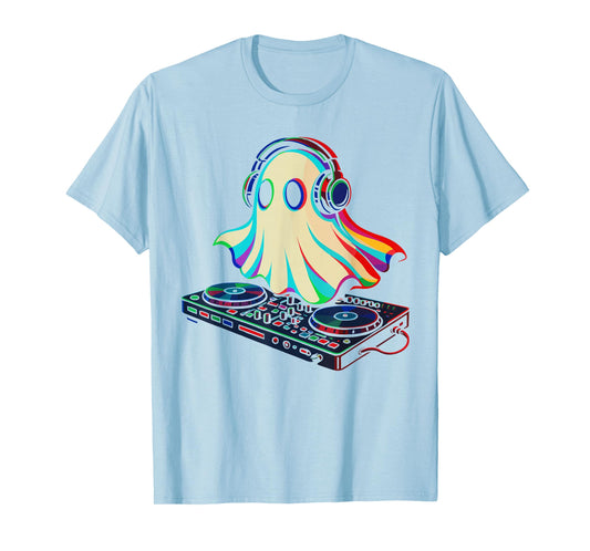 Ghost Trippy Vaporwave Shirt for Men, Festival Rave Style T-Shirt