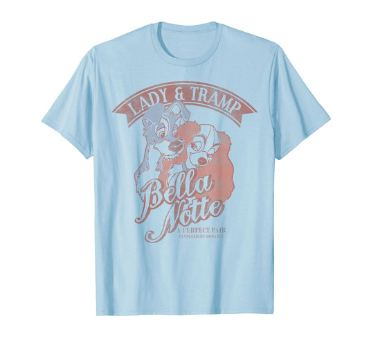 Disney Lady & The Tramp Bella Notte Portrait T-Shirt
