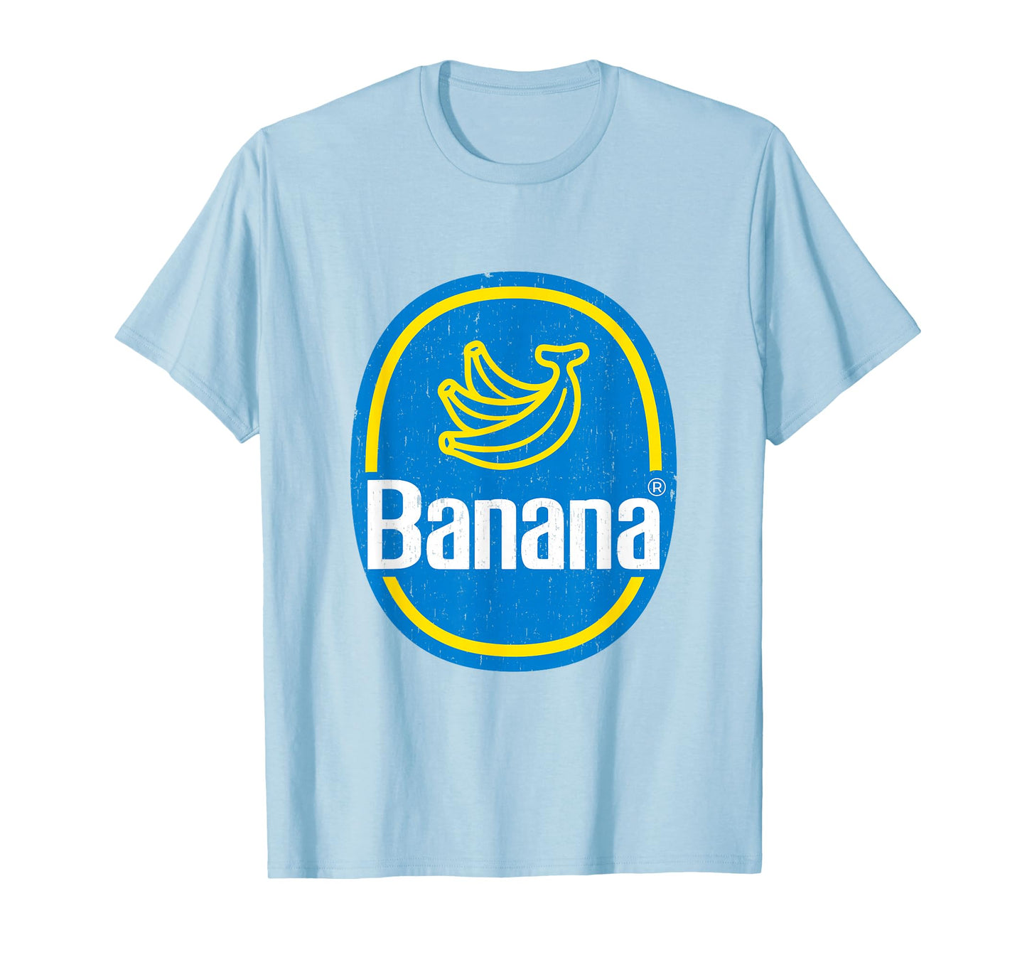 Yellow Banana Sticker Fruit Lazy DIY Easy Halloween Costume T-Shirt
