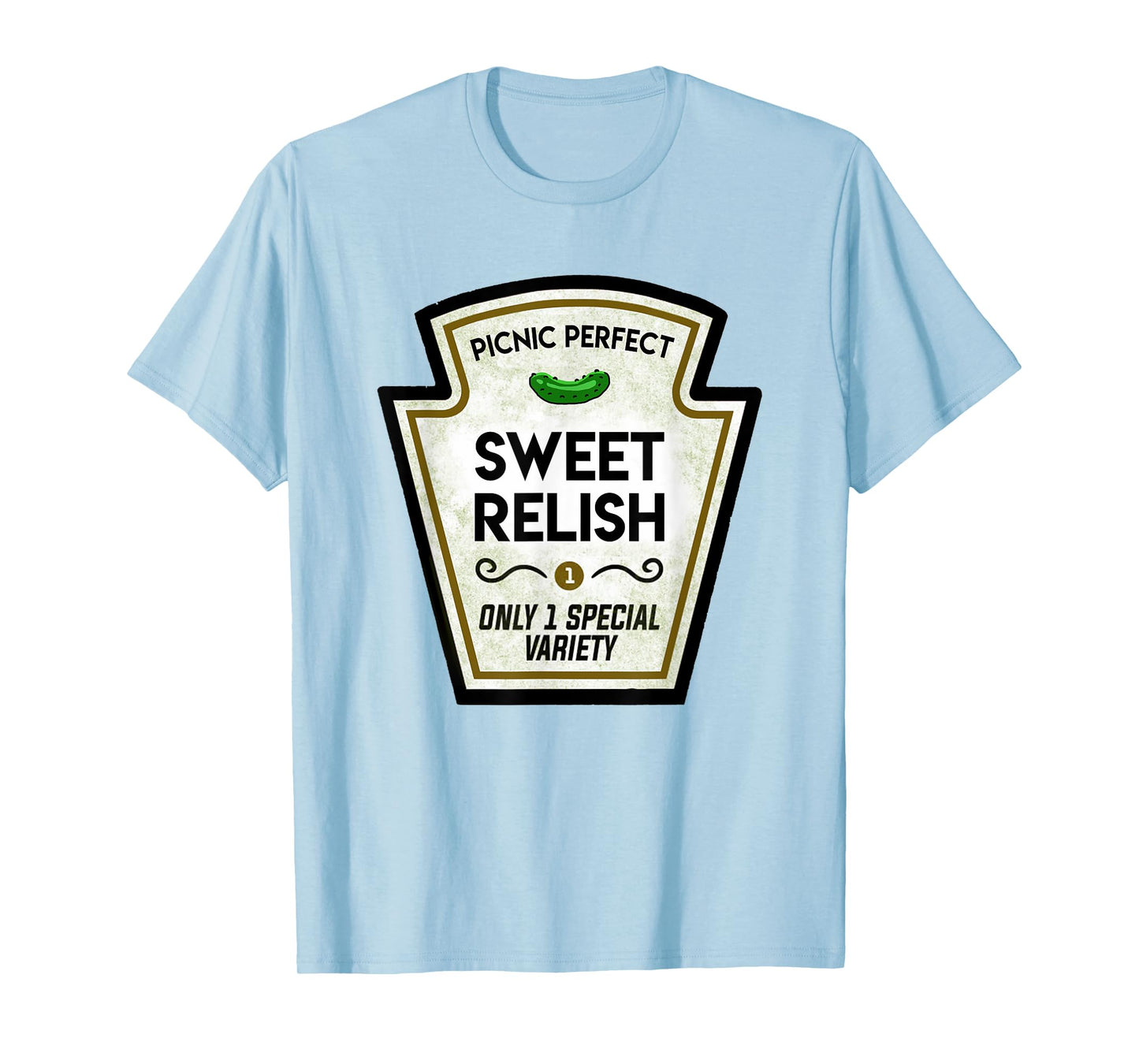 Sweet Relish Pickle Bottle Label Halloween Matching Costume T-Shirt