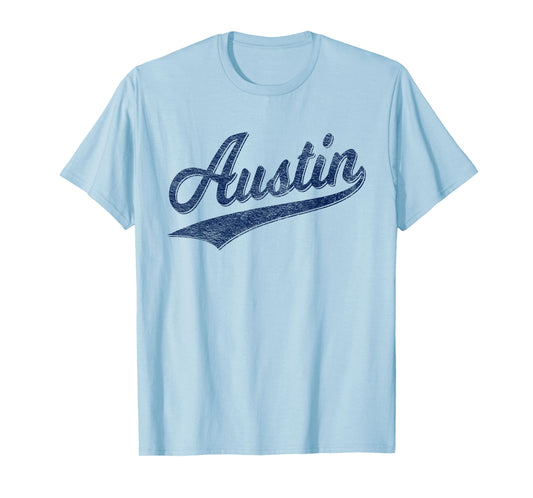 AUSTIN TEXAS VARSITY SCRIPT VINTAGE SPORTS JERSEY STYLE T-Shirt