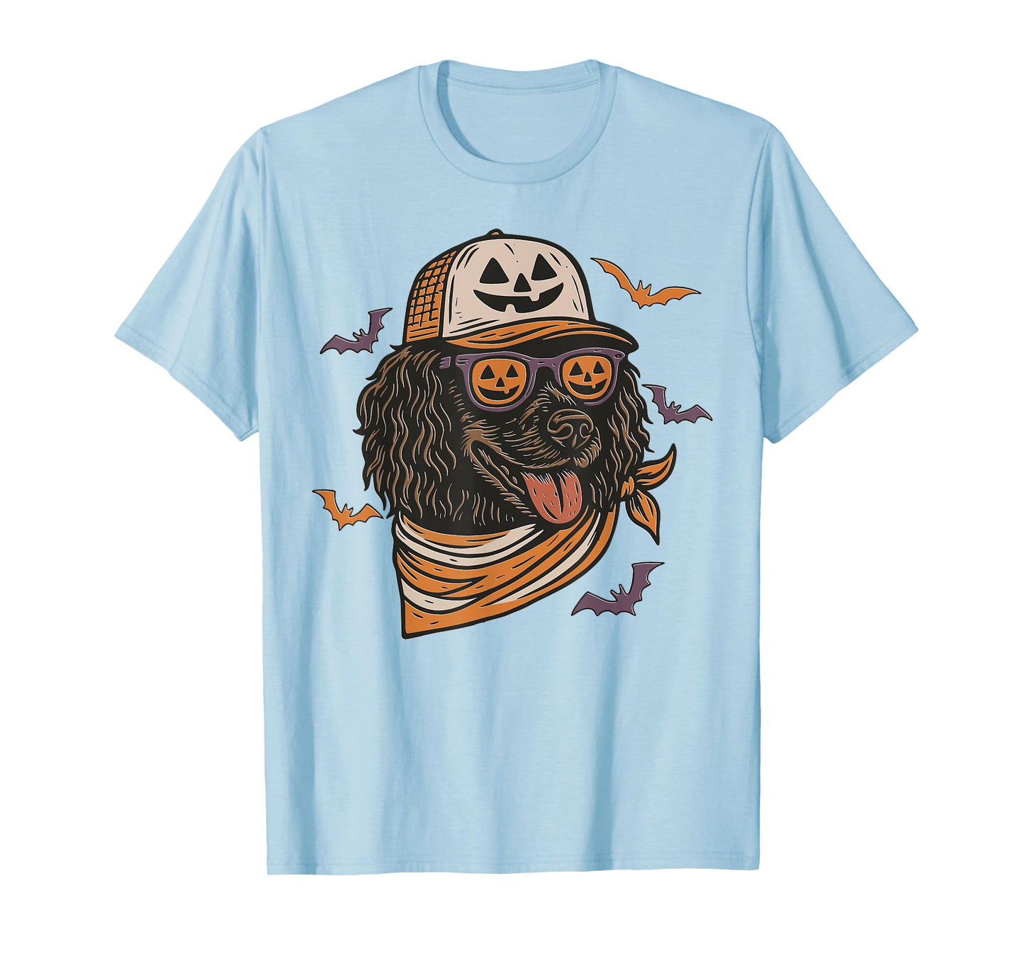Halloween Cool Dog Boykin Spaniel Sunglasses Dog Mom Dad T-Shirt