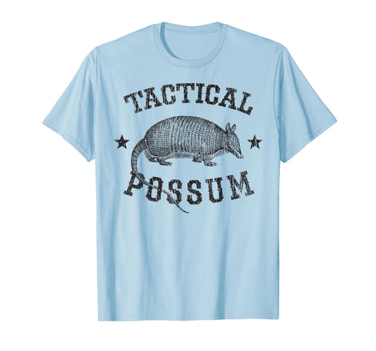 Tactical Possum Armadillo Animal Pun Texas Funny T-Shirt