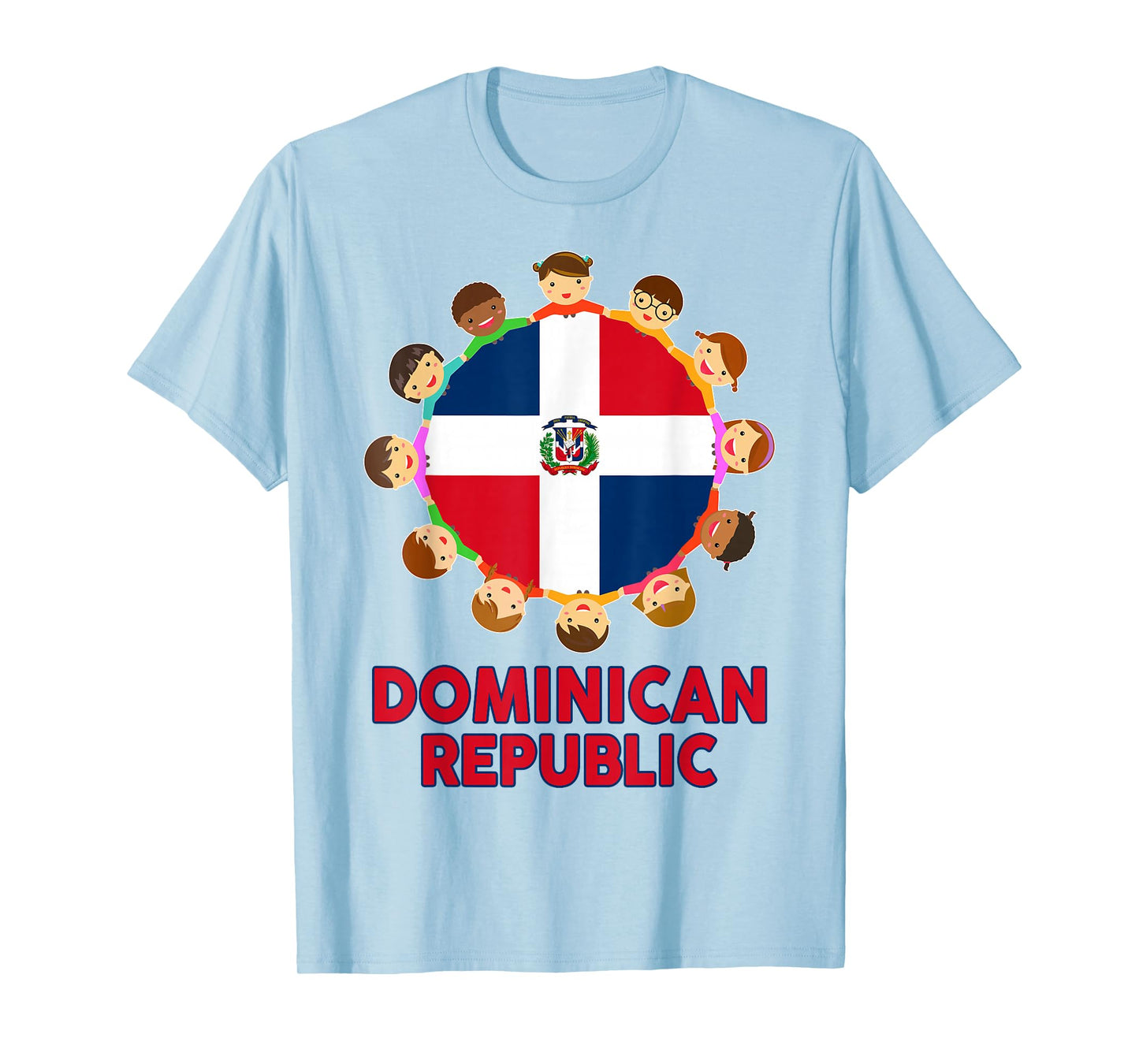 Toddler Dominican-Shirt Republic Flag Hispanic Heritage Kids T-Shirt