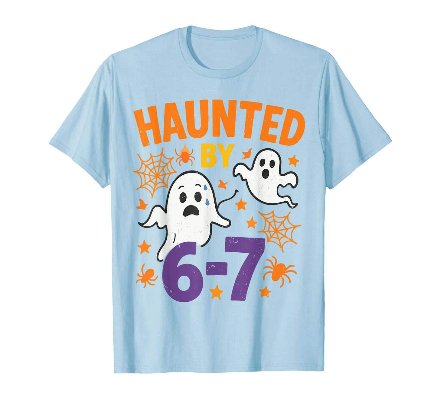 Haunted 67 Ghost Math Teacher Halloween Costume Math Pun T-Shirt