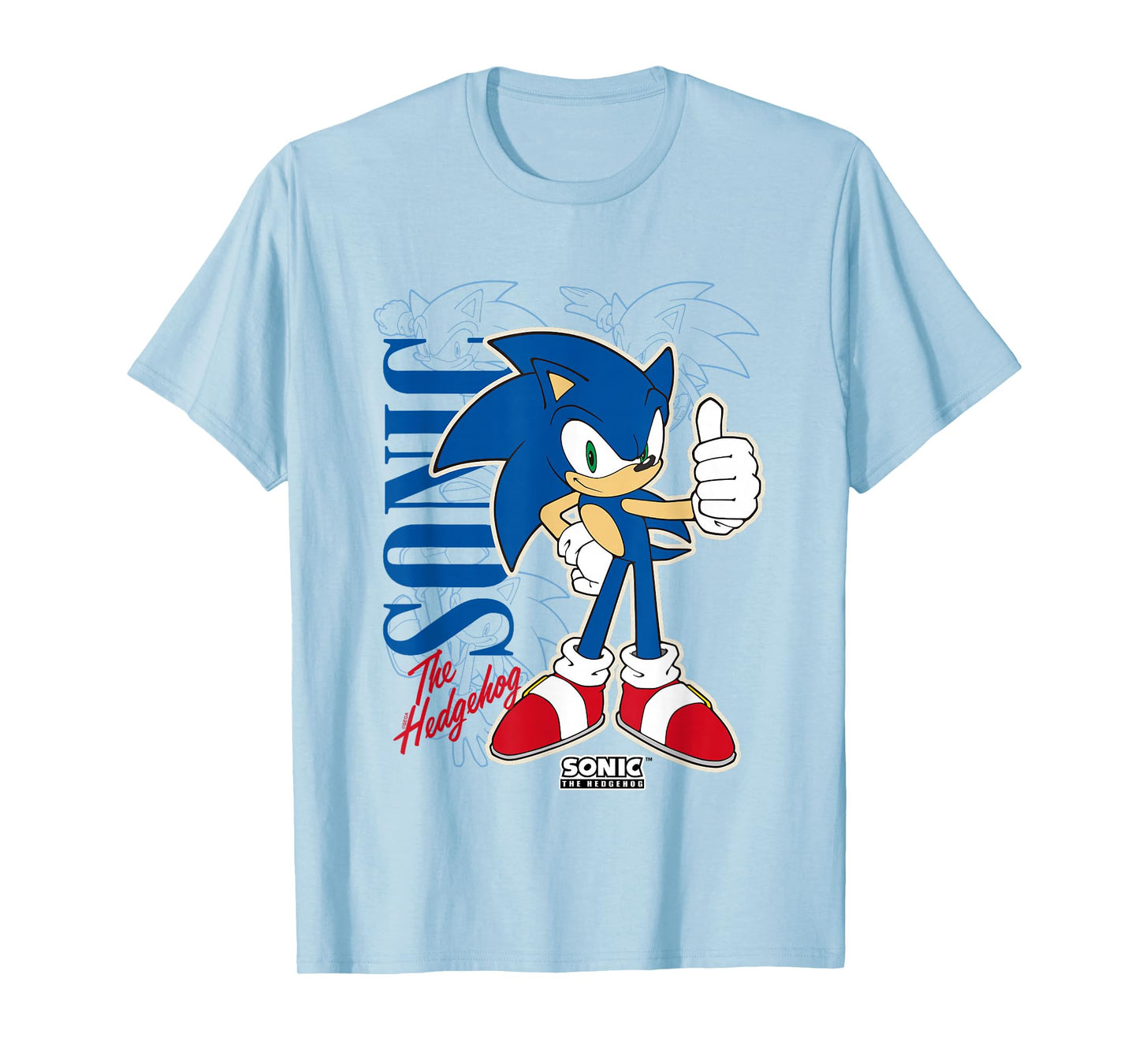 Sonic The Hedgehog Thumbs Up Retro Shot T-Shirt