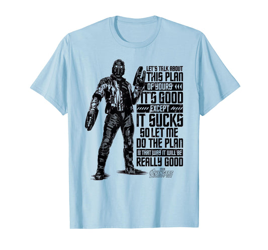 Marvel Infinity War Star-Lord The Plan Graphic T-Shirt T-Shirt
