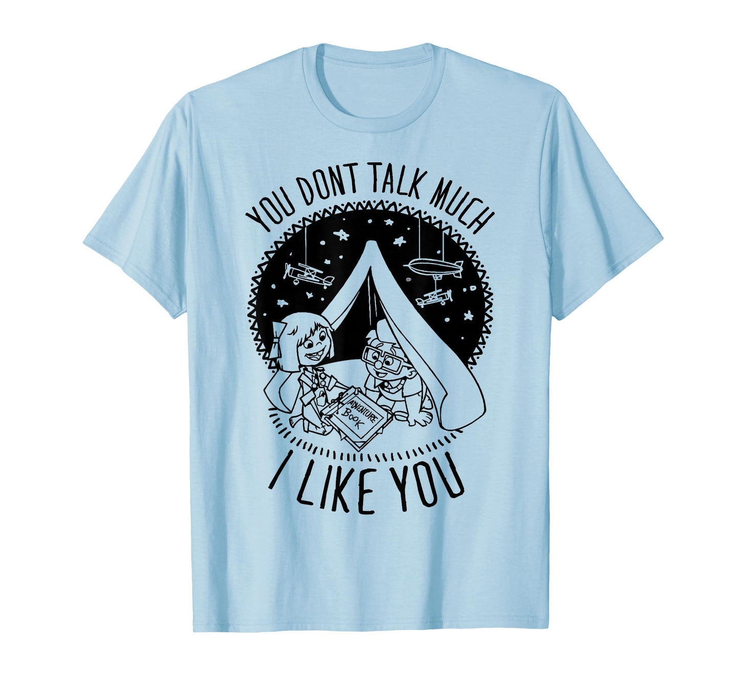 Disney Pixar Up Tee I Like You Carl Ellie Graphic T-Shirt T-Shirt