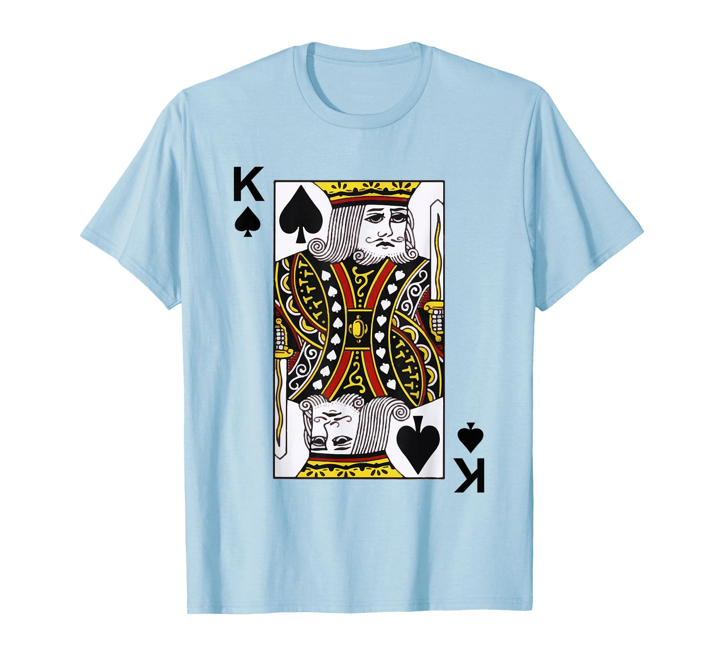 King of Spades Tshirt Blackjack Cards Poker 21 K Tee shirt T-Shirt