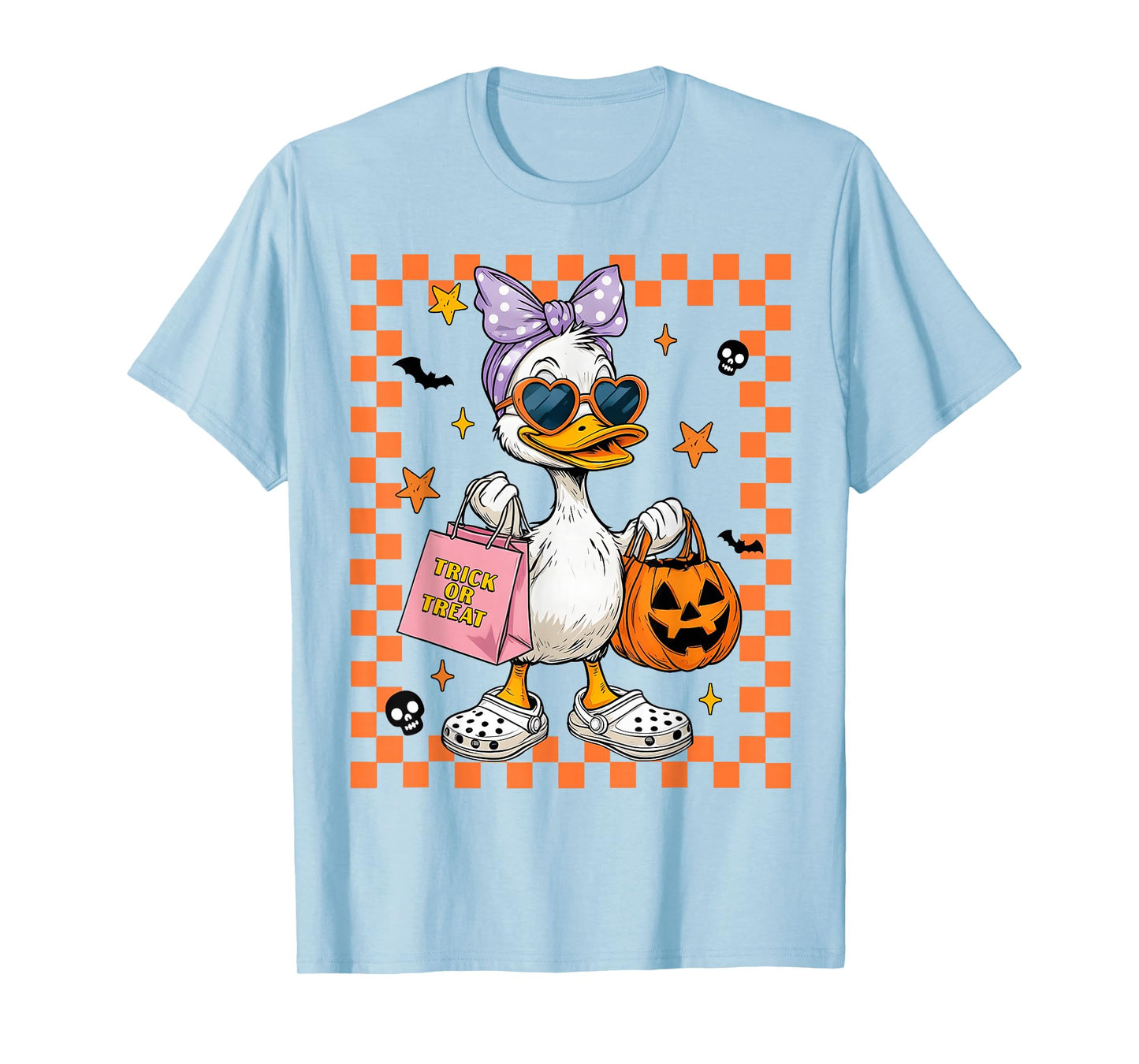 Silly Goose Coquette Bow Trick Or Treat Girl Women Halloween T-Shirt