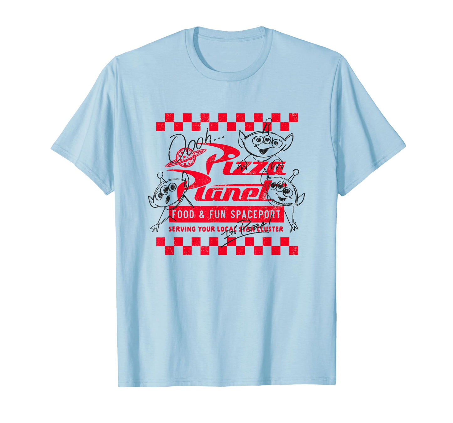Disney Pixar Toy Story Pizza Planet Food & Fun Retro Logo T-Shirt