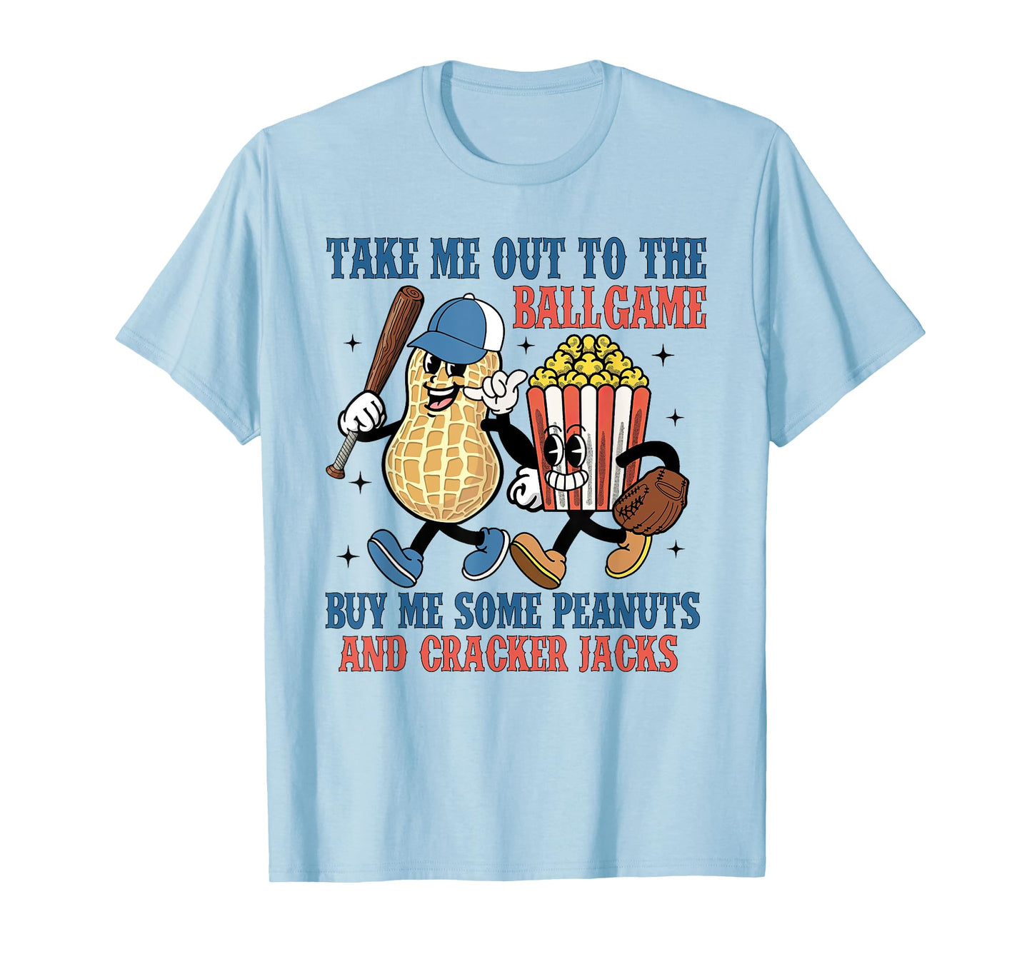 Buy Me Some Peanuts And Cracker Jacks, Funny Baseball Mom T-Shirt