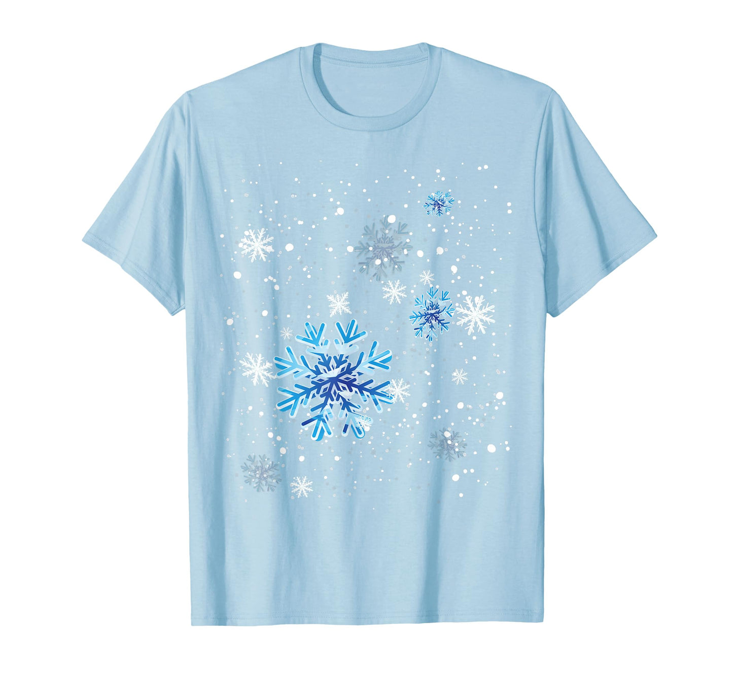 Snowflakes Winter Shirt - Gift For Ski and Snowboard Freak T-Shirt
