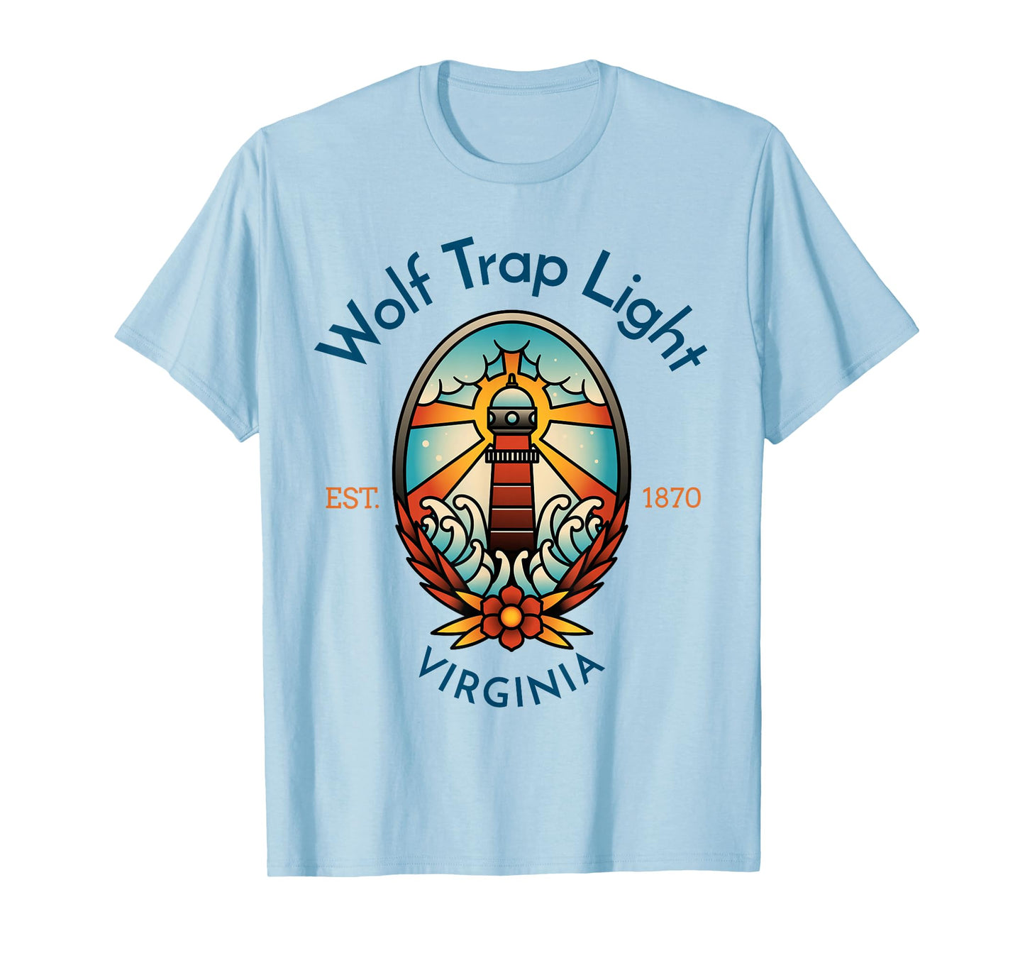 Wolf Trap Light Lighthouse Virginia T-Shirt