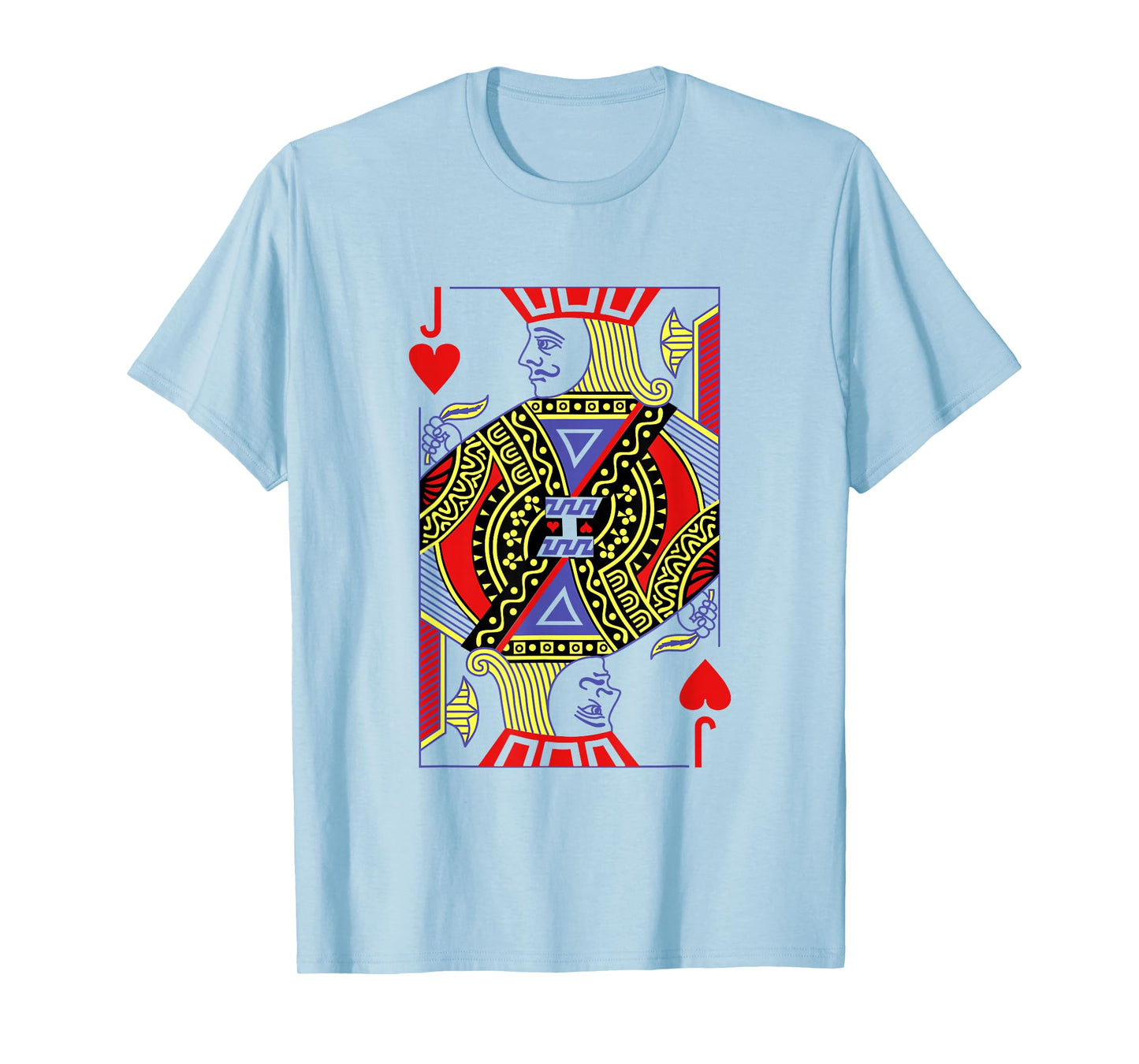Jack Of Hearts Royal Flush Costume Halloween Playing Cards T-Shirt