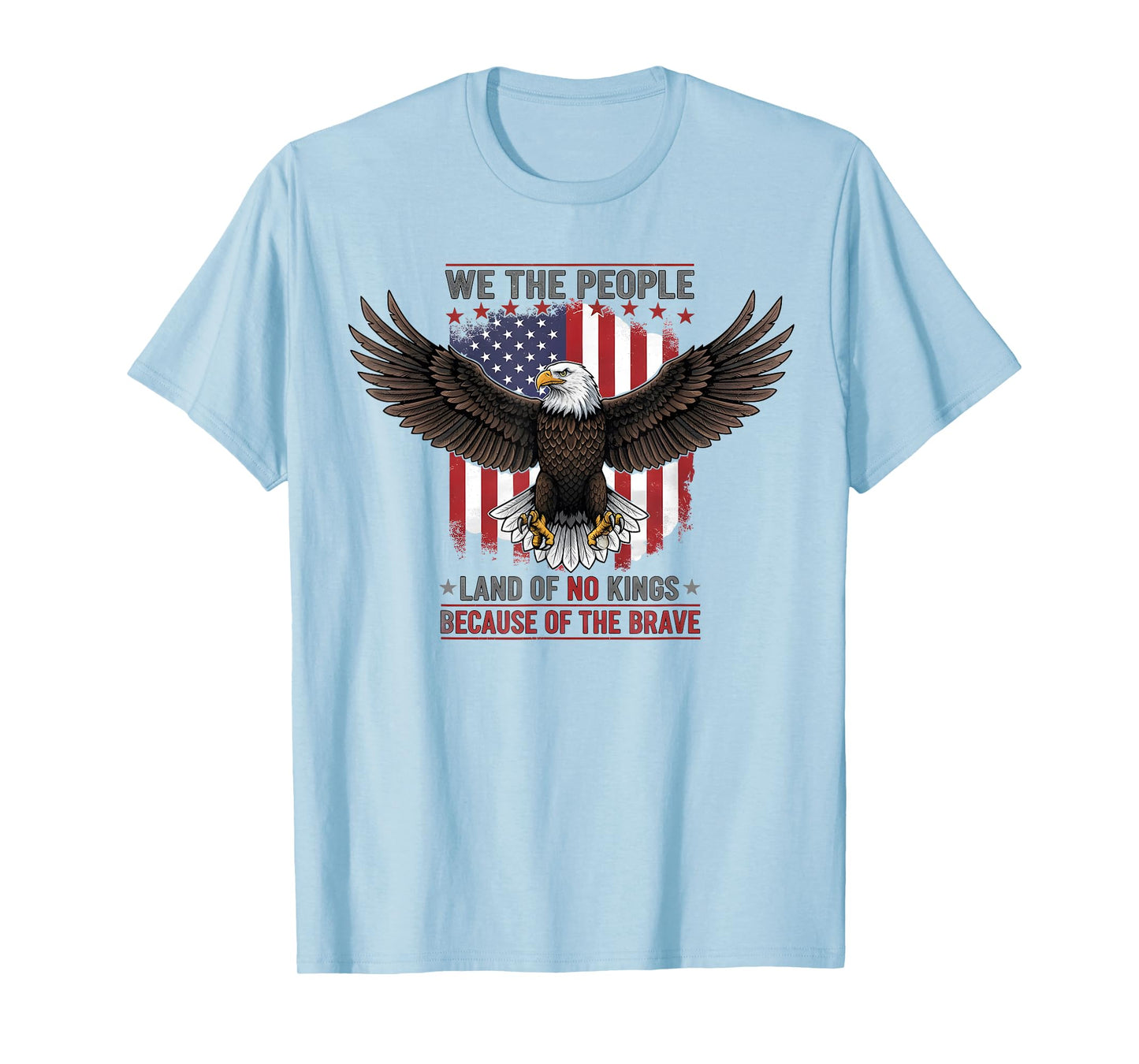 Funny No Kings Tee America Vintage Flag No Kings Day T-Shirt