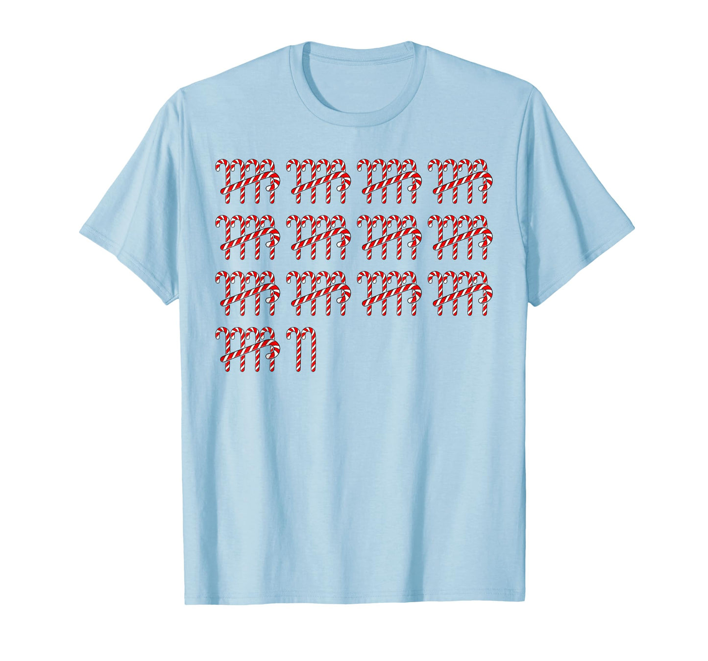 67 Counting Candy Cane Math Teacher Vintage 67th Number T-Shirt