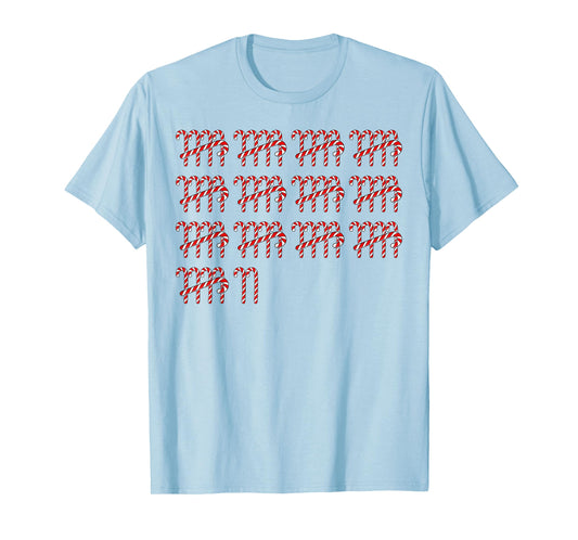 67 Counting Candy Cane Math Teacher Vintage 67th Number T-Shirt
