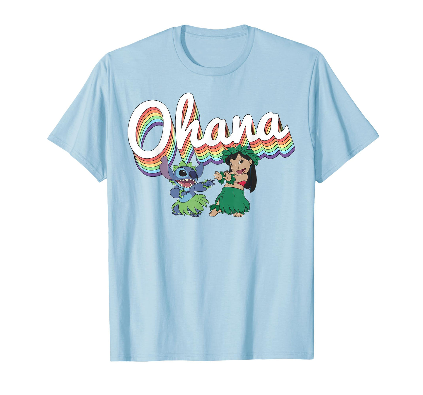 Disney Lilo & Stitch Ohana Rainbow T-Shirt