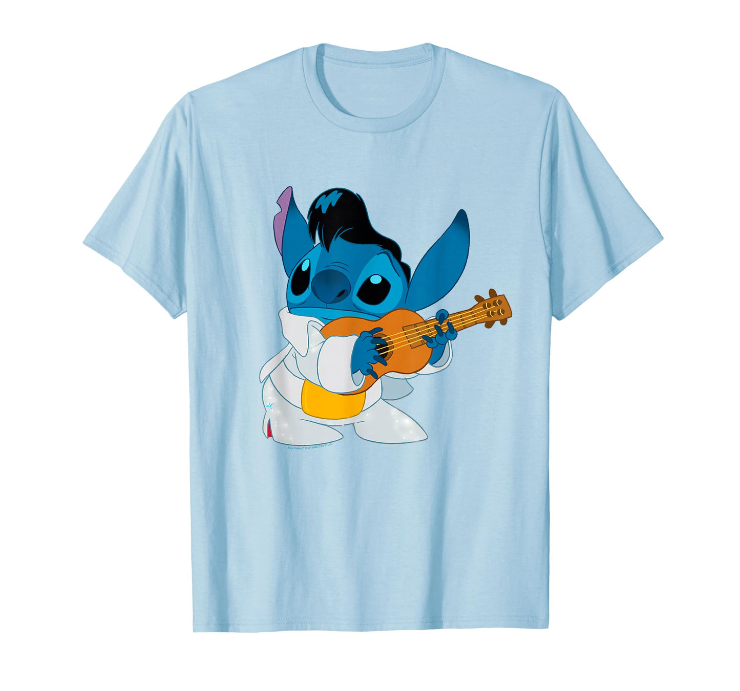 Disney Lilo & Stitch Iconic Elvis Stitch Ready To Play Logo T-Shirt