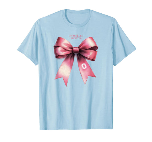 Ohio State Buckeyes Bow Pink Officially Licensed T-Shirt
