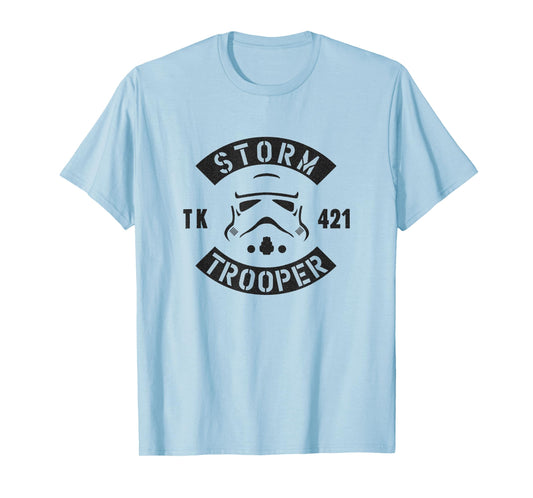 Star Wars Storm Trooper TK 421 Varsity Style Big Face Logo T-Shirt