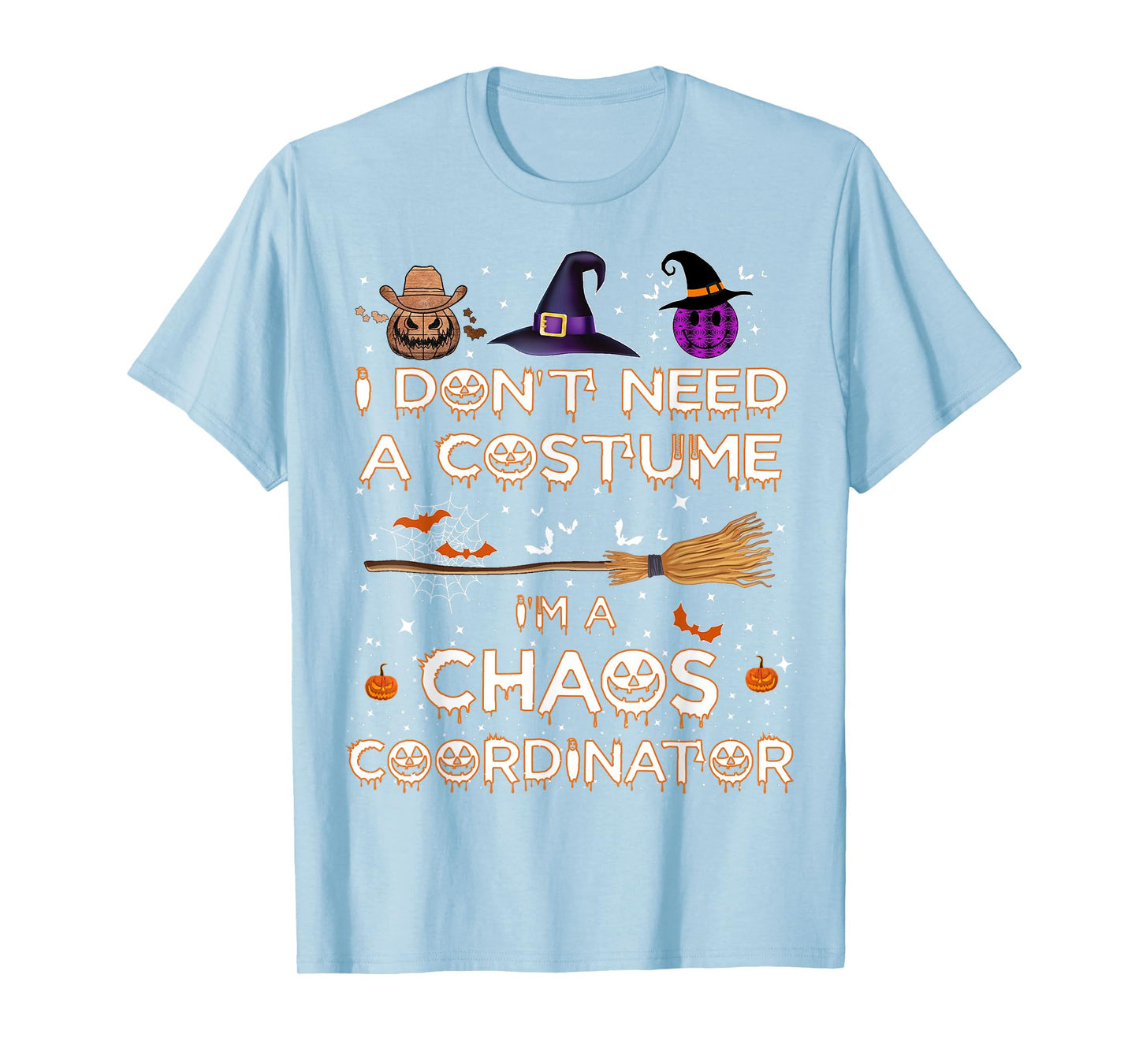 Chaos Coordinator Halloween Costume 2023 Pumpkin Tee T-Shirt