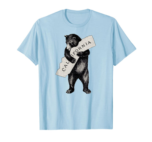 Retro I Love California Shirt Art-Vintage Cali Pride Bear T-Shirt
