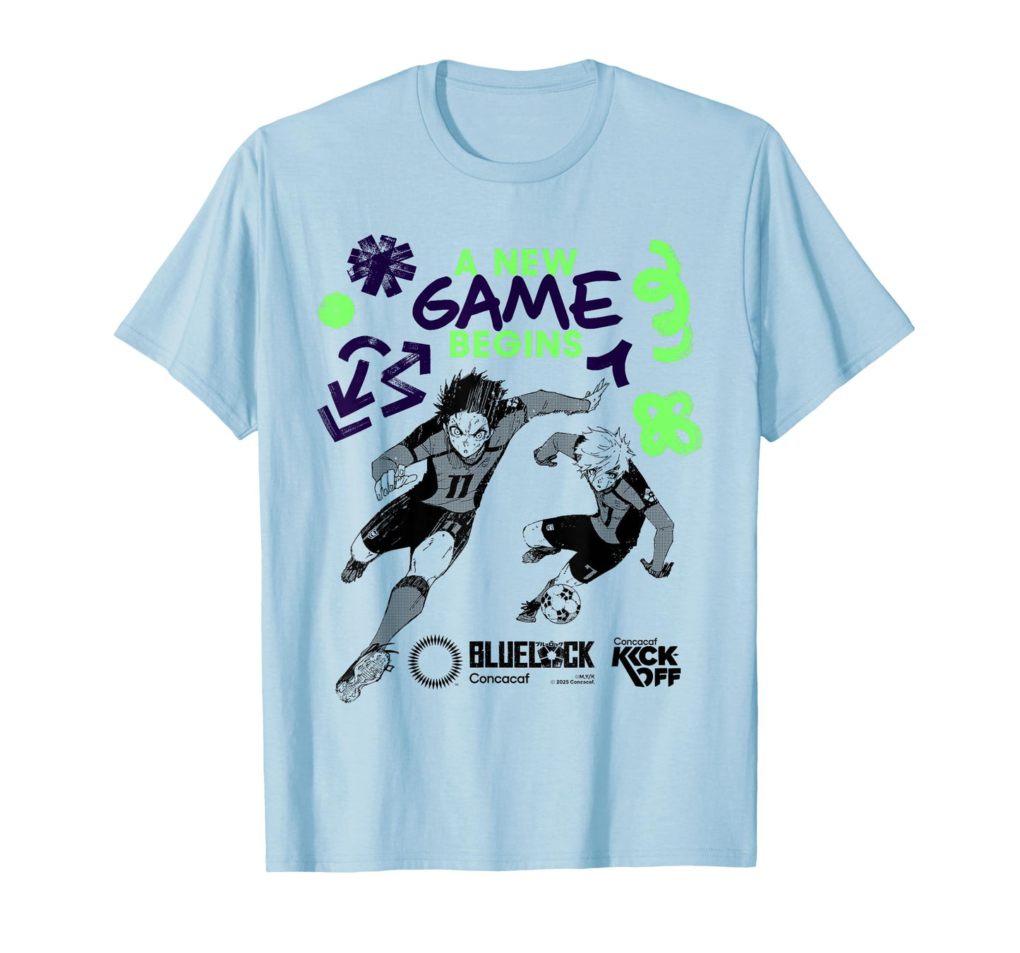 Blue Lock x Concacaf - “Isagi & Nagi Kick Off” T-Shirt