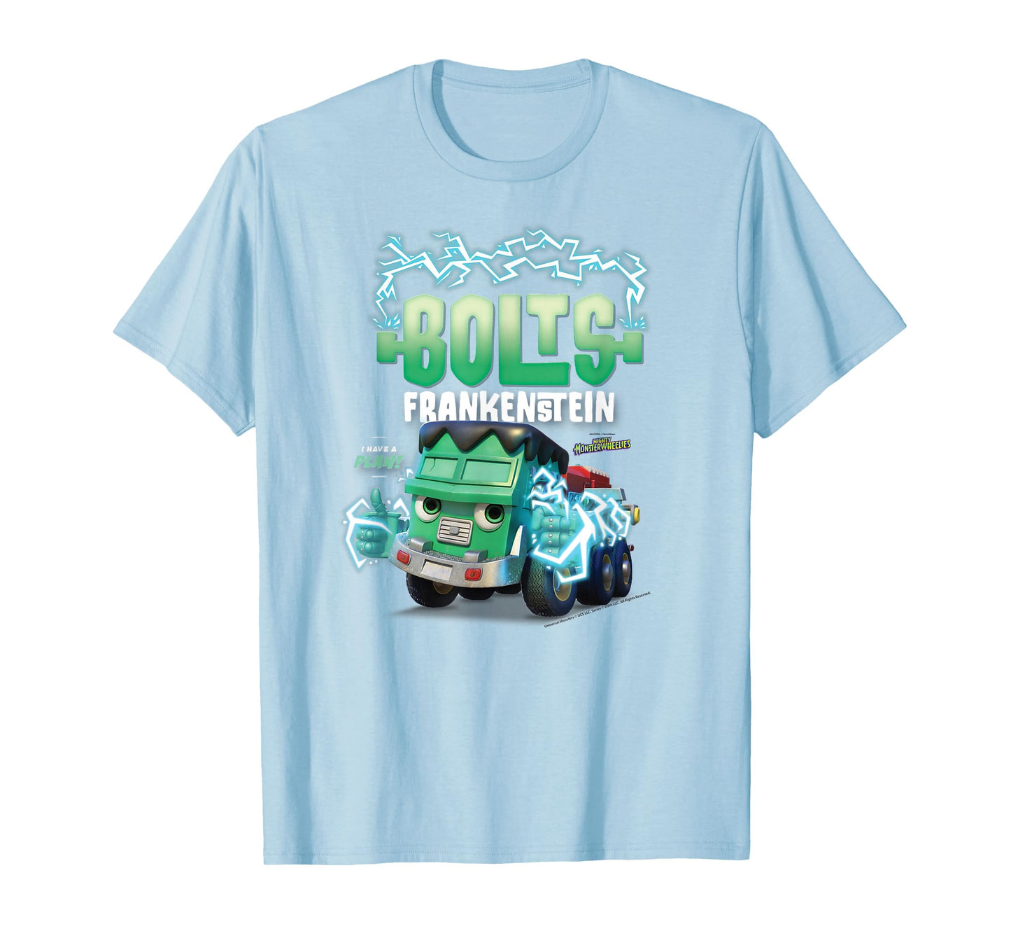 DreamWorks Mighty MonsterWheelies Bolts Frankenstein T-Shirt