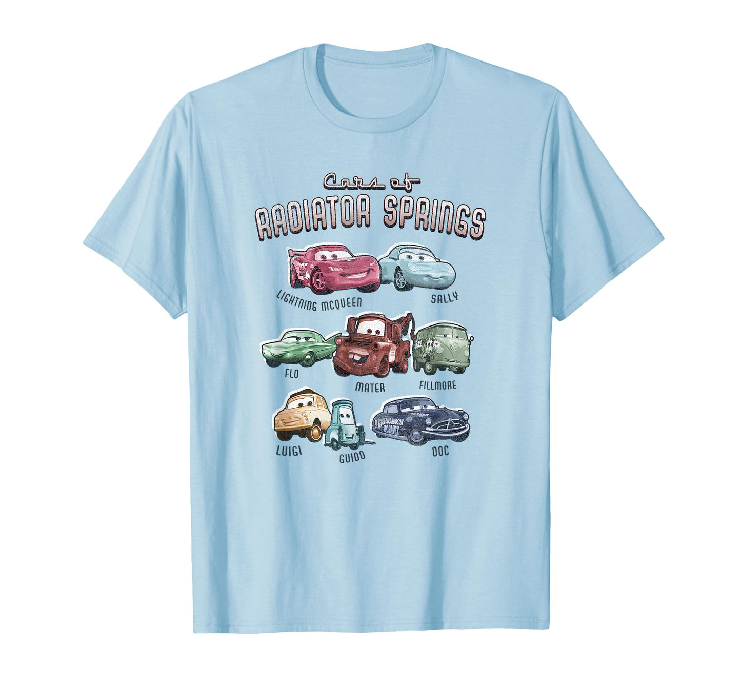Disney Pixar Cars Cast of Radiator Springs T-Shirt Small
