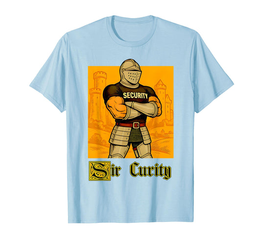 Sir Curity Vintage Security Pun T-Shirt