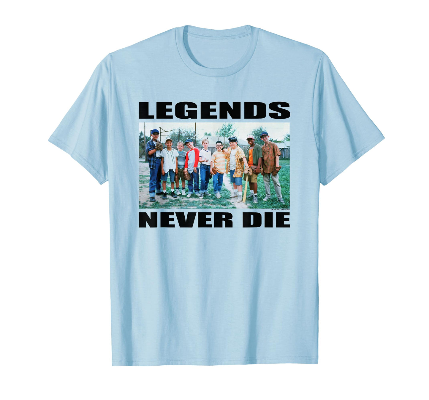 The Sandlot Legends Never Die Quote Official 1993 Movie T-Shirt