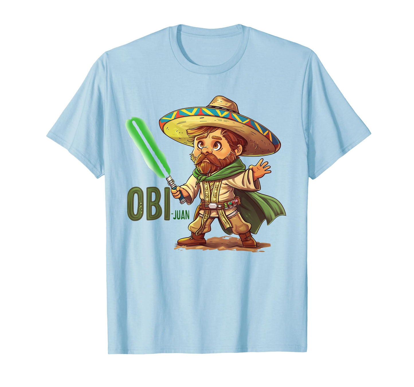 Mexican Obi Juan Movie Parody Cinco De Gaming T-Shirt