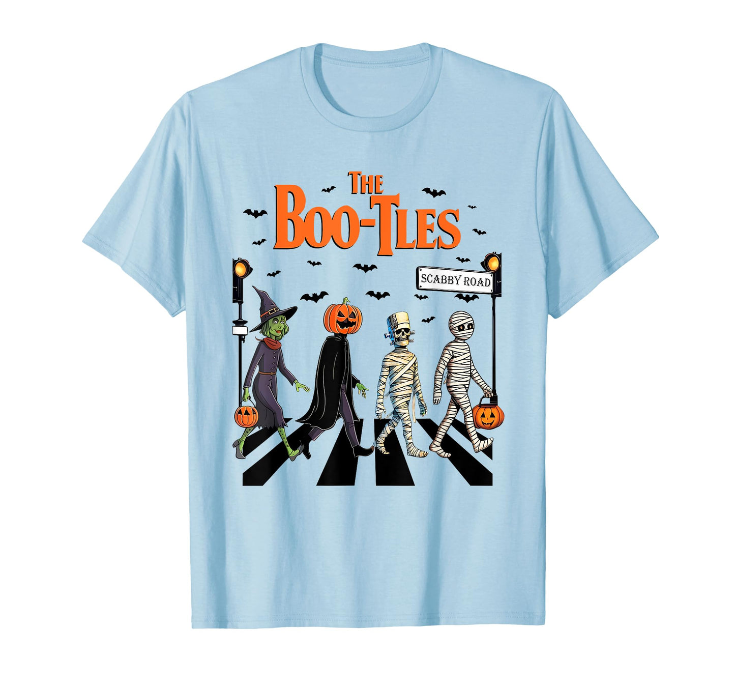 Boo-tles Halloween, Scary Road Spooky, Trick Or Treat Party T-Shirt