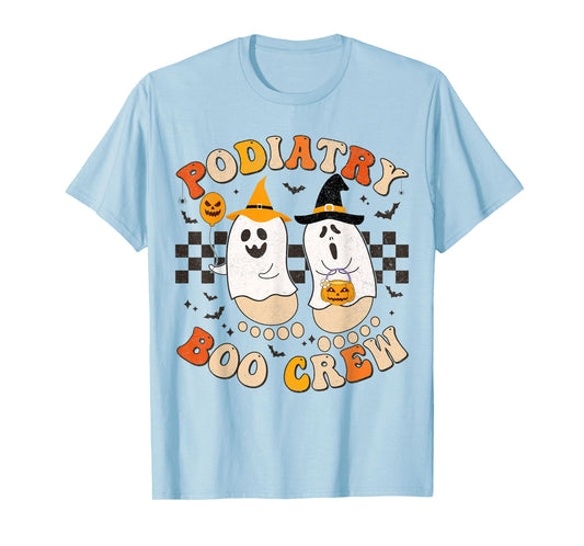 Halloween Foot Doctor Podiatrist Podiatry Boo Crew Ghost T-Shirt