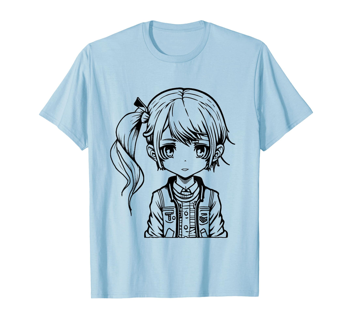 Coloring anime girl and painting them yourself T-Shirt