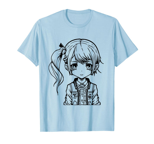 Coloring anime girl and painting them yourself T-Shirt